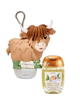 BBW Highland Cow PocketBac
Holder Keychain +
SWEET TEA & LEMONADE Refill
